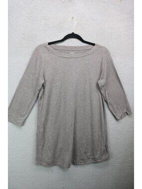 Pure Jill Knit A Line Tunic-Small/Tall-3/4 Sleeves-Pockets-Minimalist